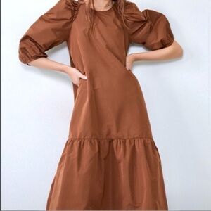 ZARA ruffled for days maxi boho doll dress w shabby chic vibe
